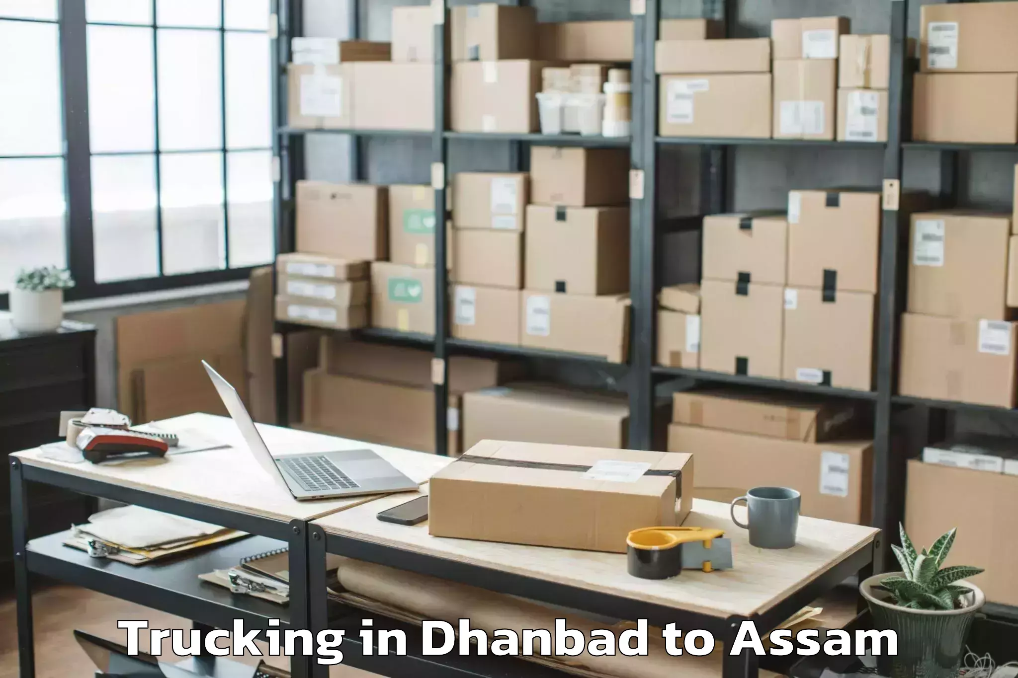 Professional Dhanbad to Nahorkatiya Trucking